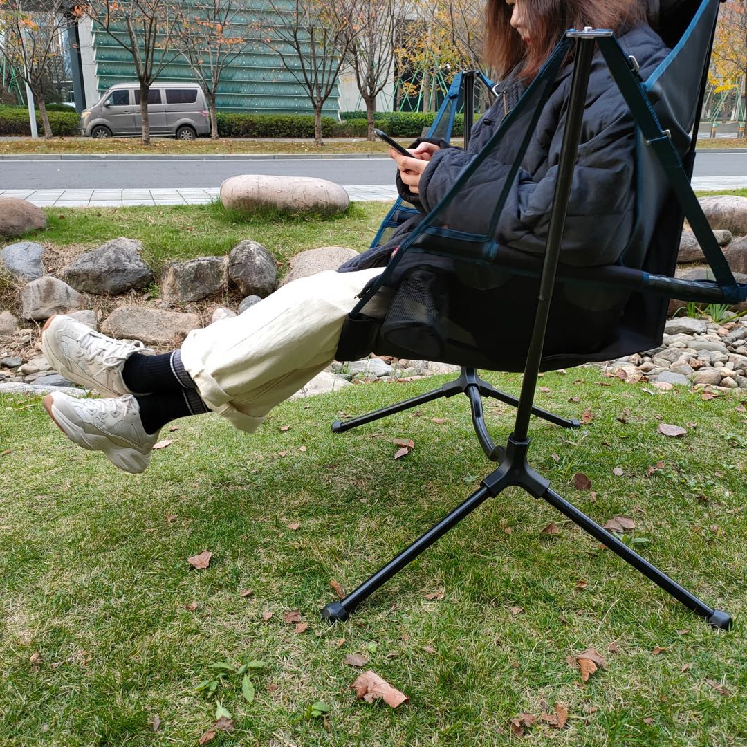 Outdoor Camping Recliner - Custom Logo Outdoor Portable Backpack Swinging