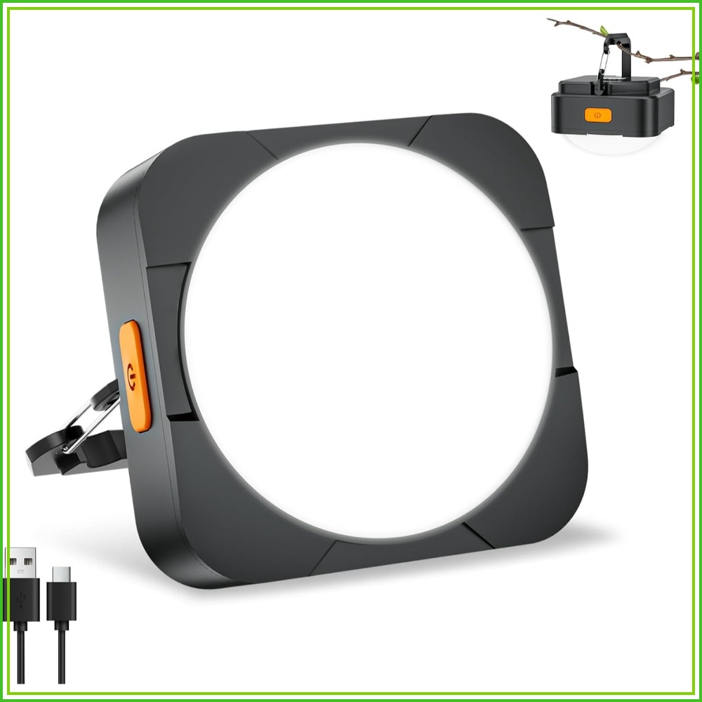 Camping Solar Lantern - Rechargeable Camping Lantern 2000mAh Portable LED