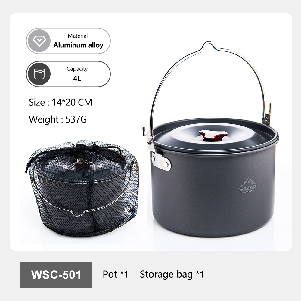 Widesea Hard Anodized Aluminum - مراجعة Outdoor Camping Cooking Equipment وسعره