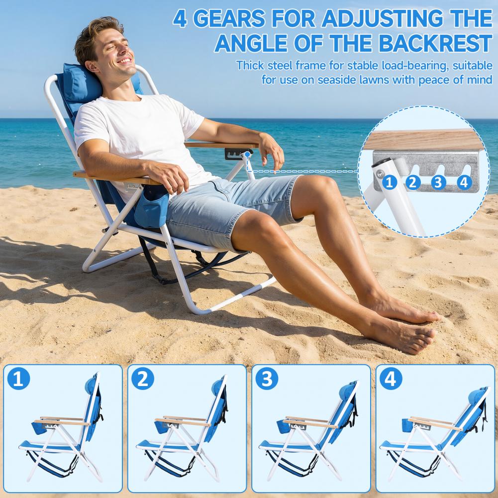 Adjustable Portable Outdoor Re - مراجعة Outdoor Camping Recliner وسعره