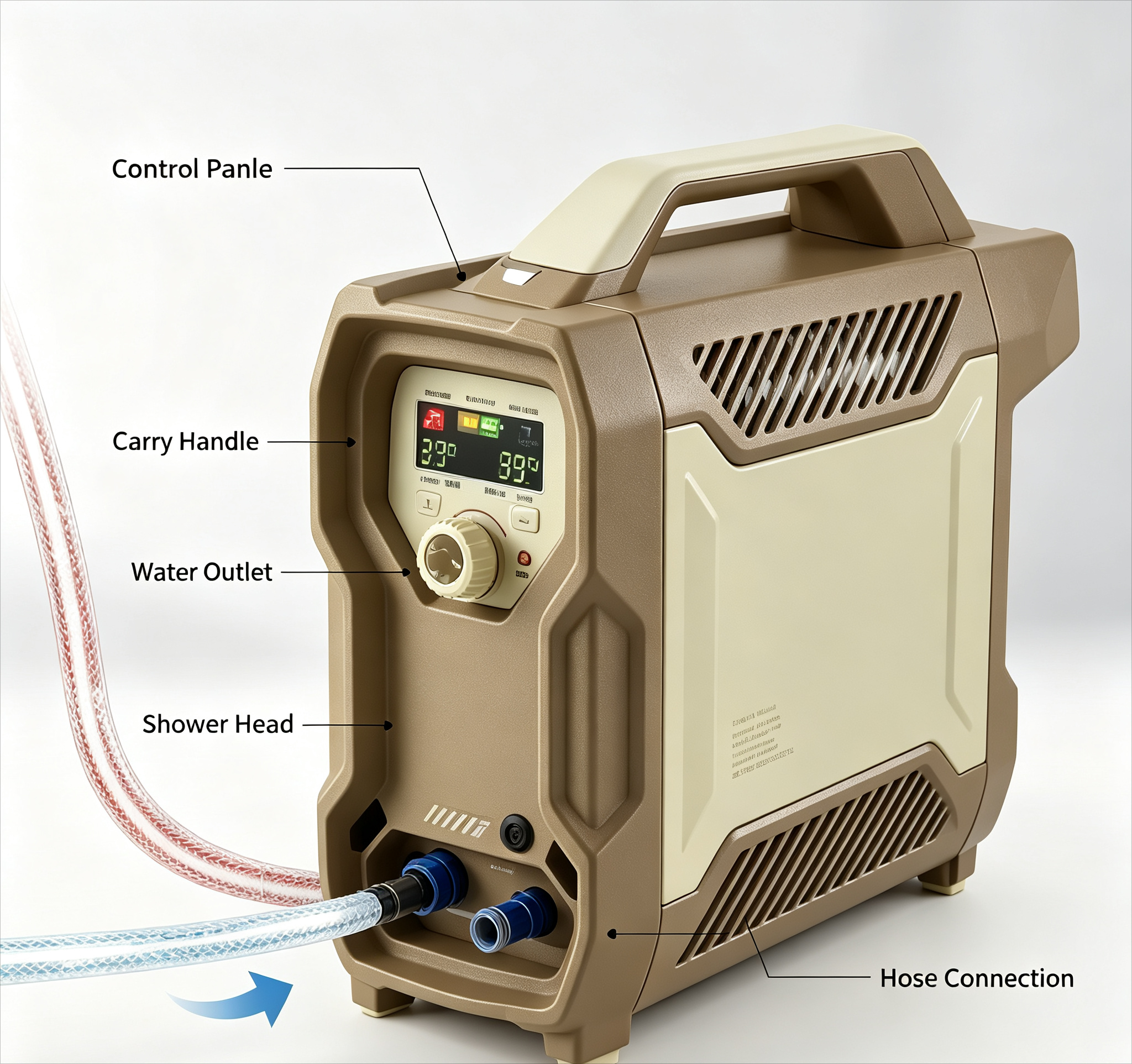 Portable Electric Water Heater - مراجعة Outdoor Camping Hot Water Heater وسعره
