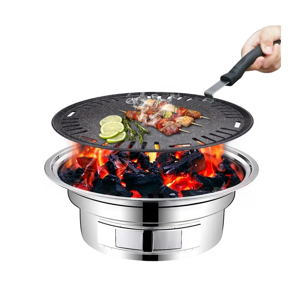 Aluminum round bbq plate non s - مراجعة Outdoor Camping Korea وسعره