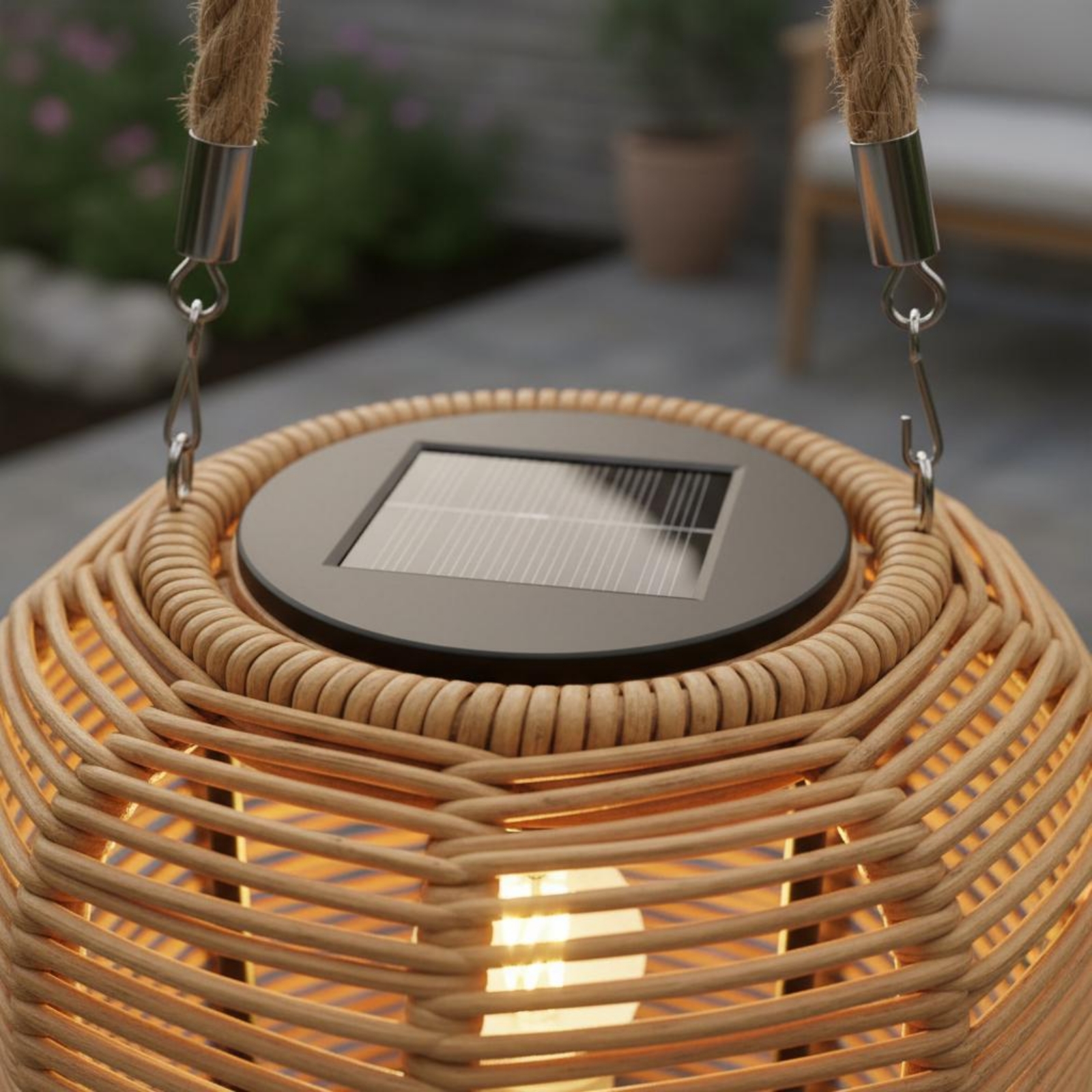Handwoven Solar Lantern Braide - مراجعة Camping Solar Lantern وسعره