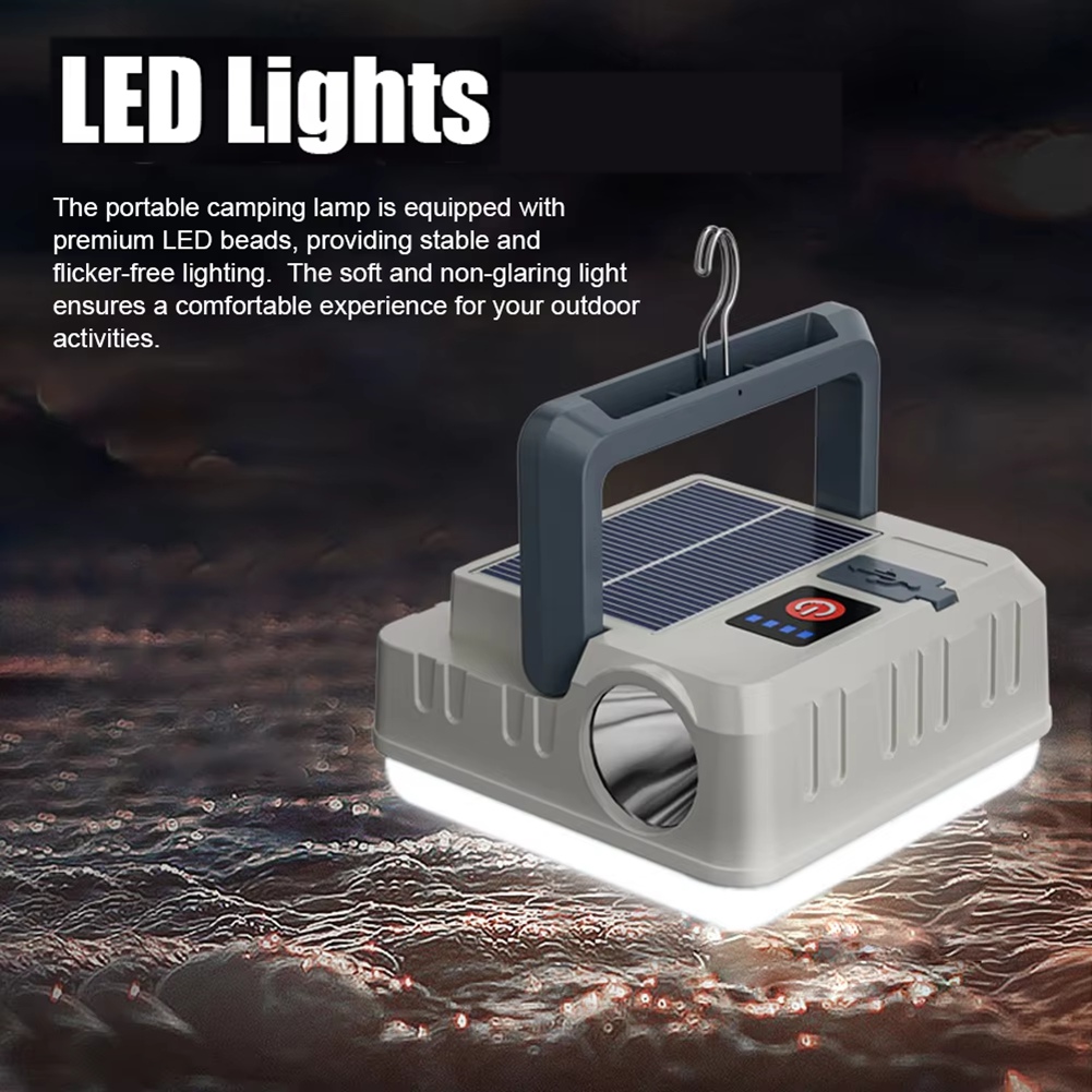 NEW Portable Solar Camping Lig - مراجعة Camping Solar Lantern وسعره