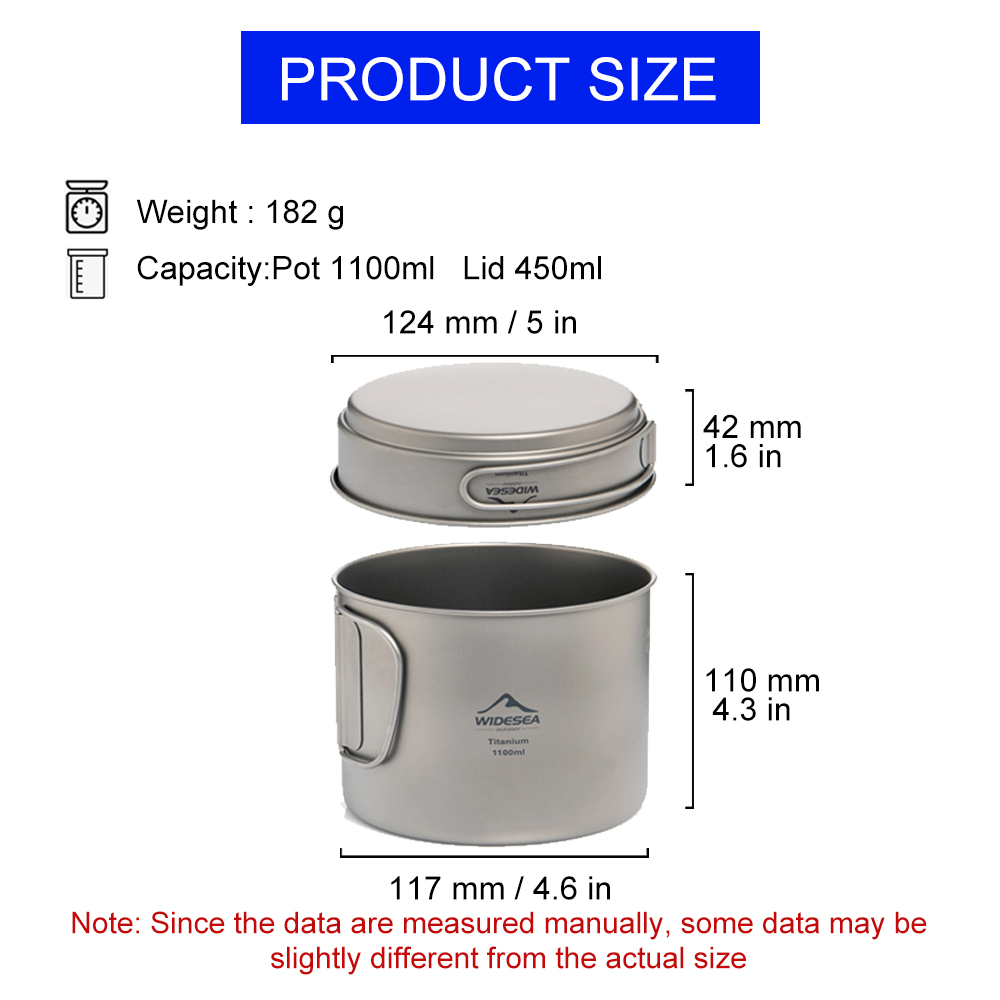 Widesea Ultralight Titanium Ca - مراجعة Outdoor Camping Cooking Equipment وسعره