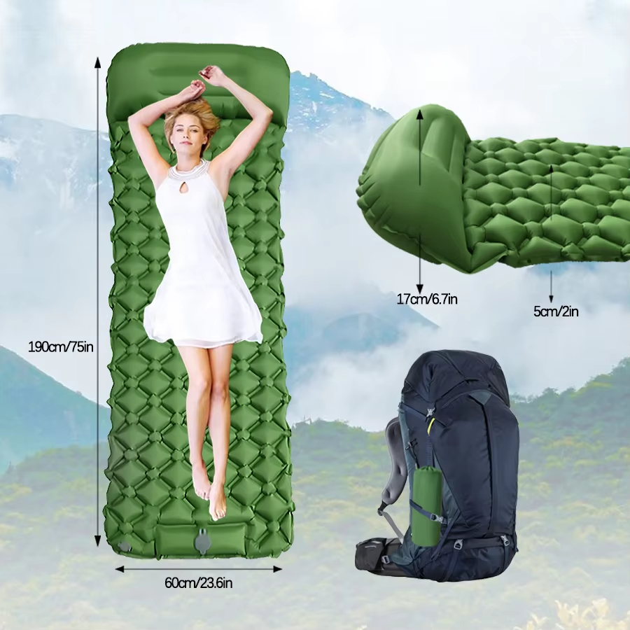 190*60cm Outdoor Camping Infla - مراجعة Outdoor Camping وسعره