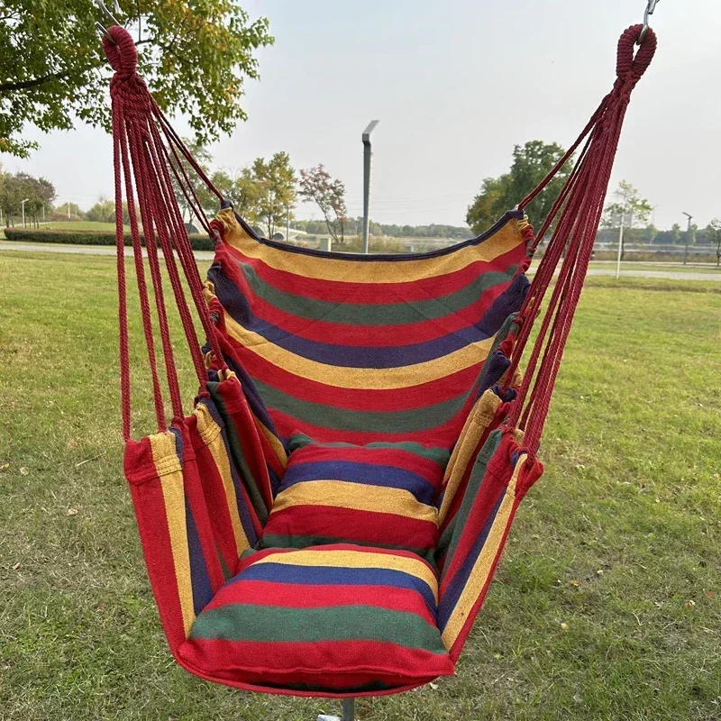 Hot Colorful Striped Canvas Ha - مراجعة Camping Outdoor Or Indoor وسعره