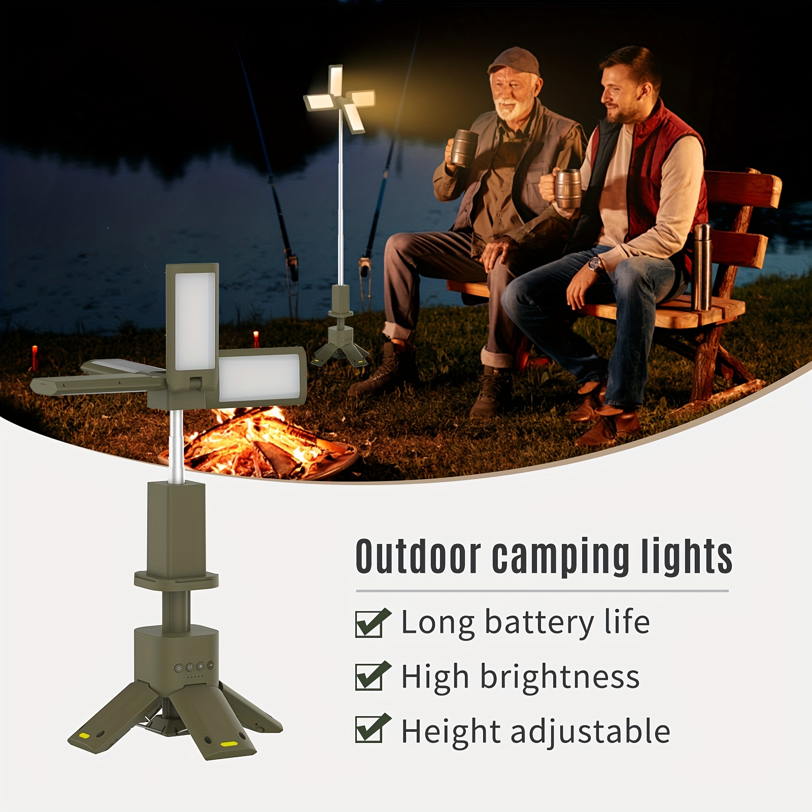 Camping Lantern, 14000mAh Rech - مراجعة Camping Solar Lantern وسعره