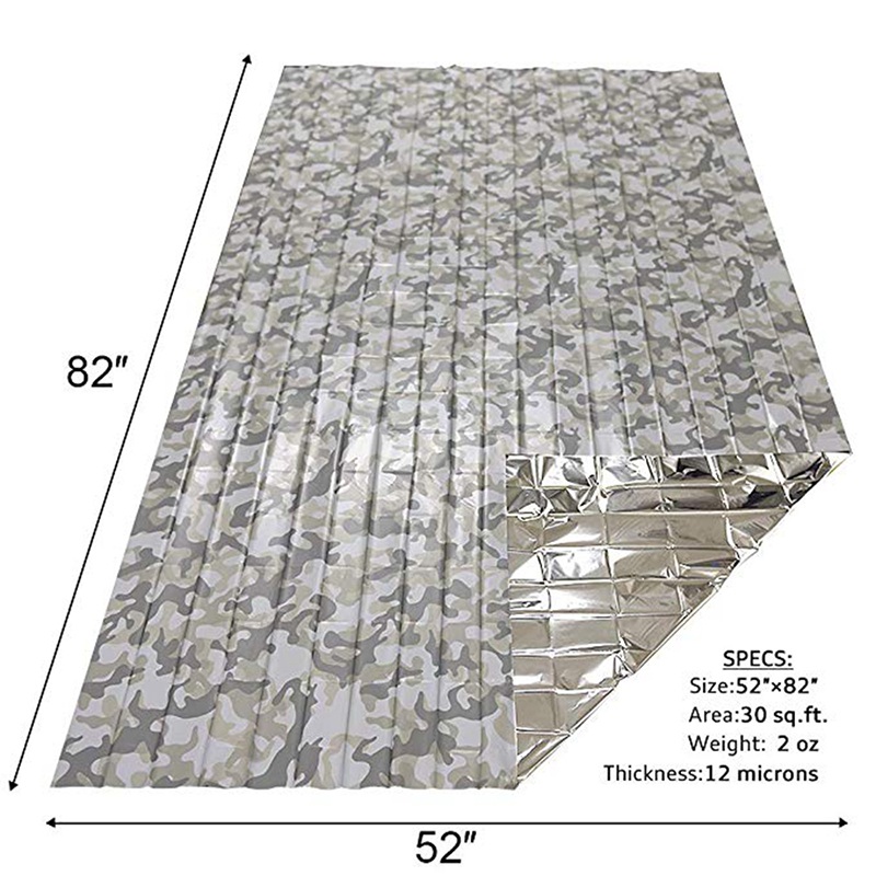 1pcs Emergency Thermal Blanket - مراجعة Outdoor Camping Carpet وسعره