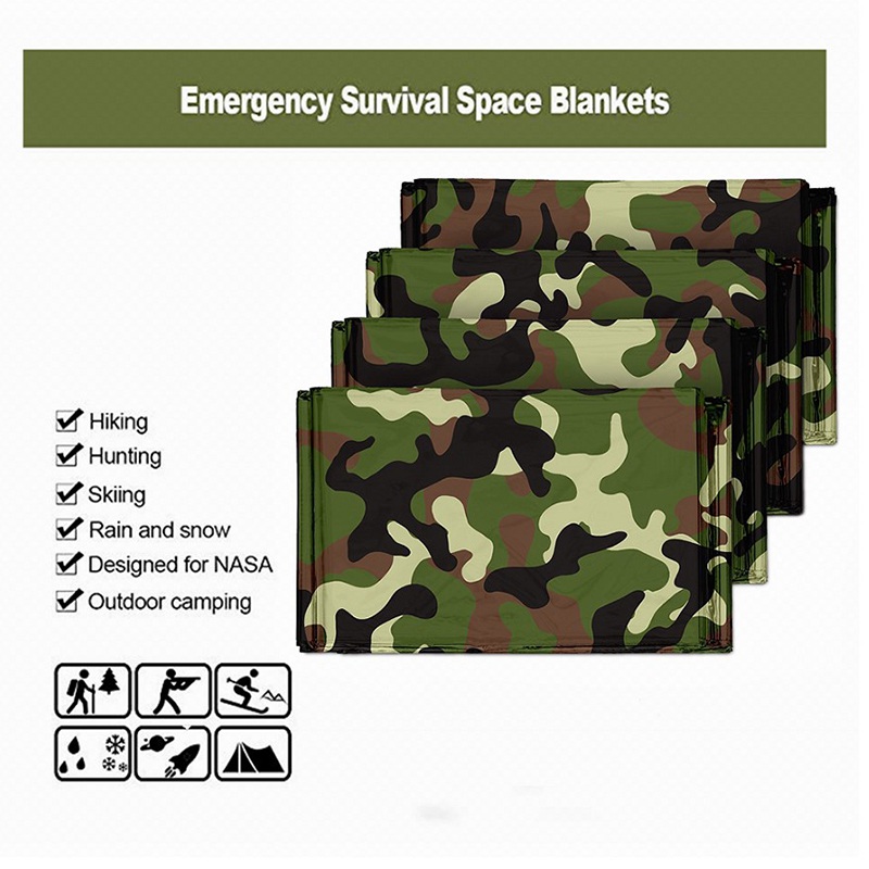 1pcs Emergency Thermal Blanket - مراجعة Outdoor Camping Carpet وسعره