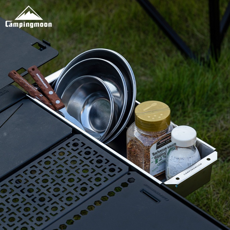 CAMPINGMOON CK-11 Stainless St - مراجعة Outdoor Camping Table With Storage وسعره