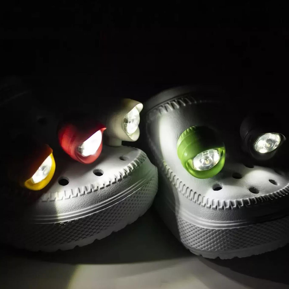 2pcs Hollowed-Out Shoes Lights - مراجعة Outdoor Camping Slippers وسعره