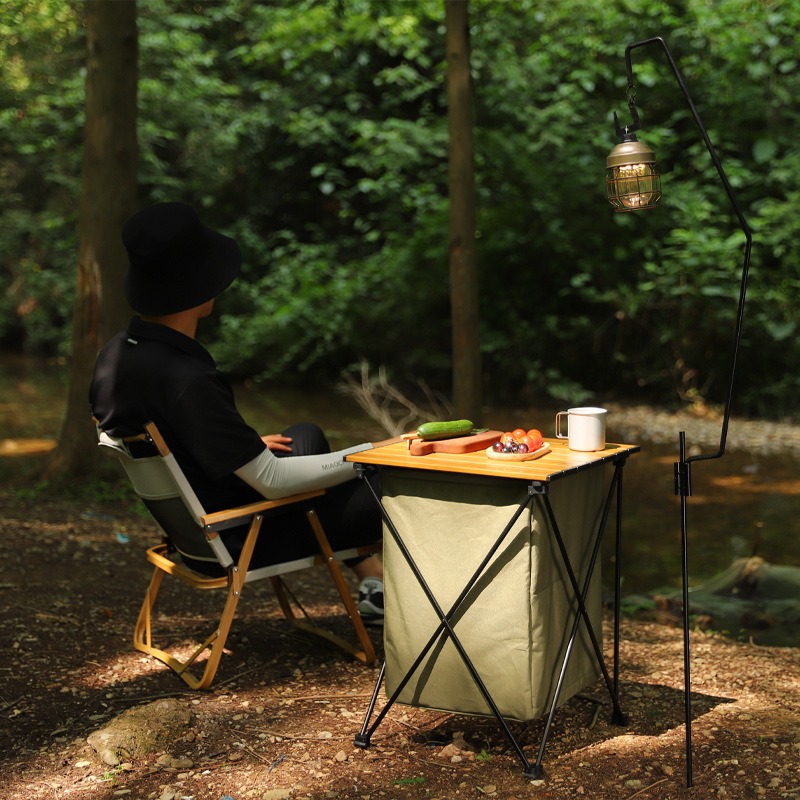 Outdoor camping folding storag - مراجعة Outdoor Camping Table With Storage وسعره