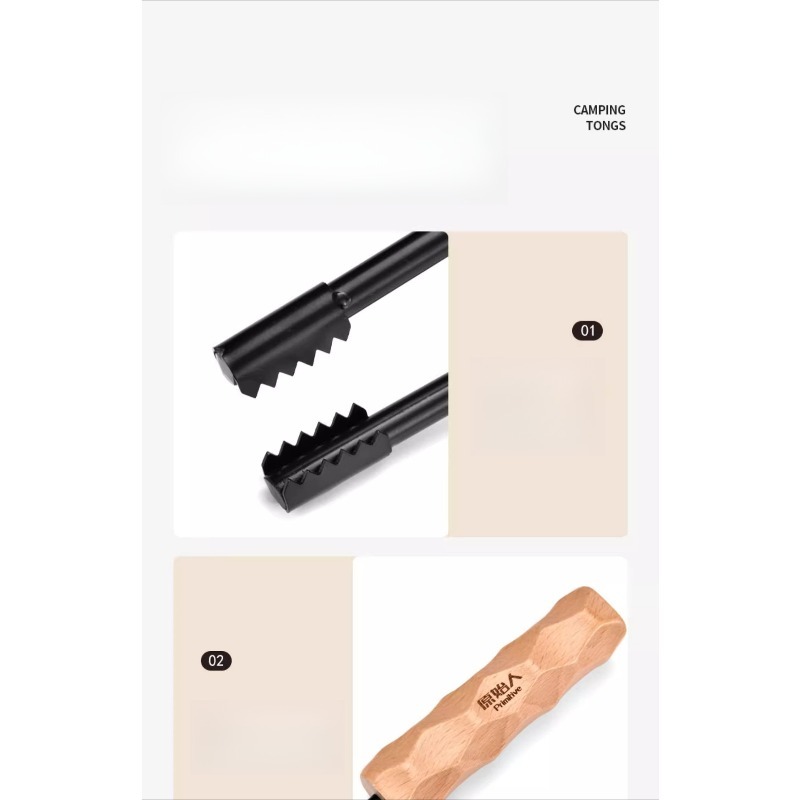 Camping BBQ Fire Tongs Extende - مراجعة Outdoor Camping Fire وسعره