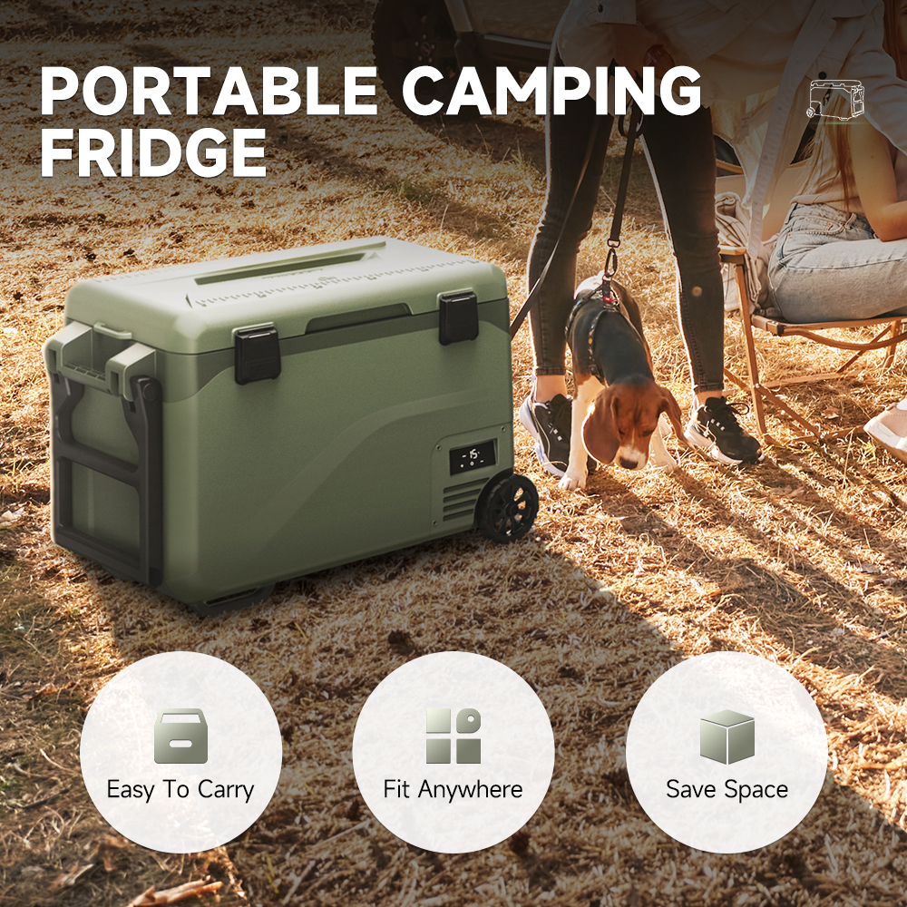 GS40-W Dual-zone Car Fridge 12 - مراجعة Outdoor Camping Zone وسعره