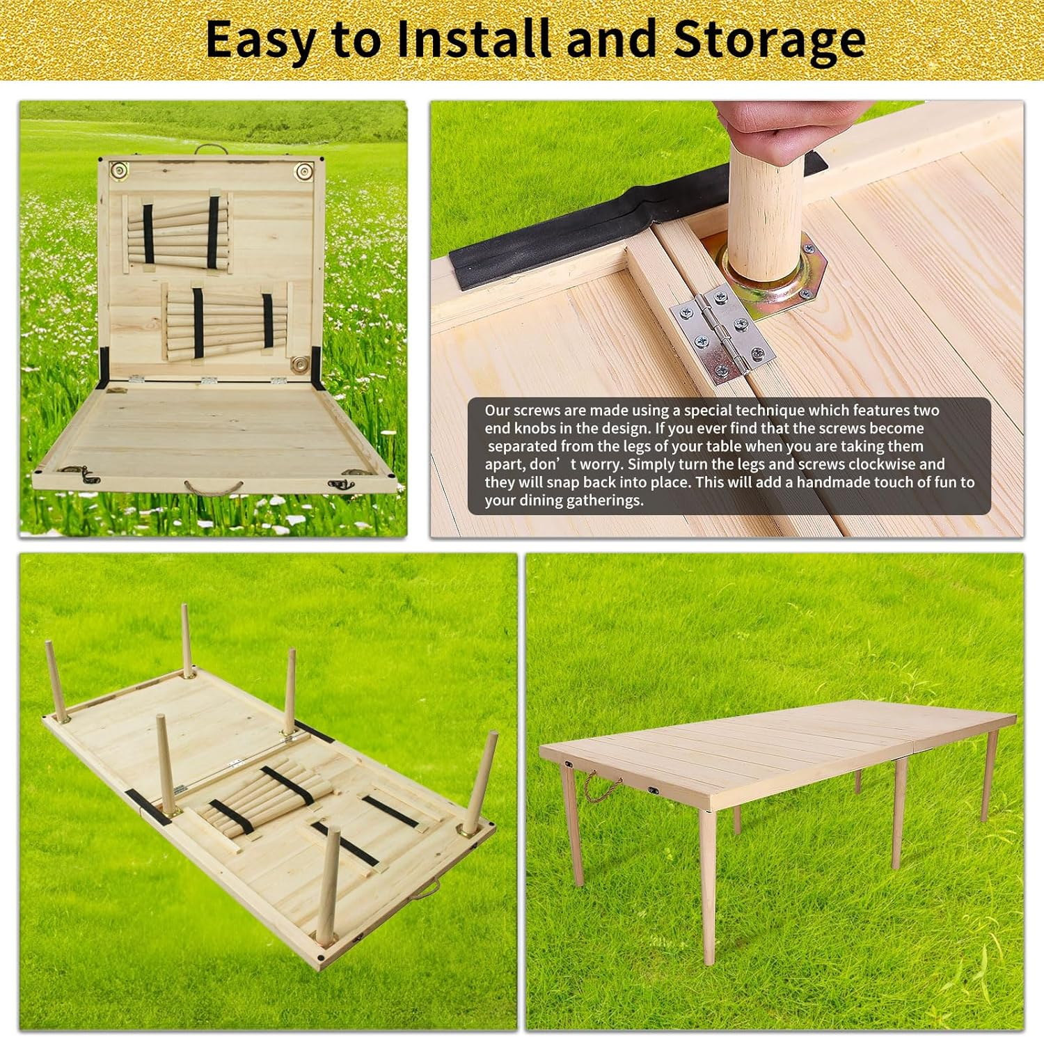 Boho Style Portable Pine Picni - مراجعة Outdoor Camping Decor Ideas وسعره