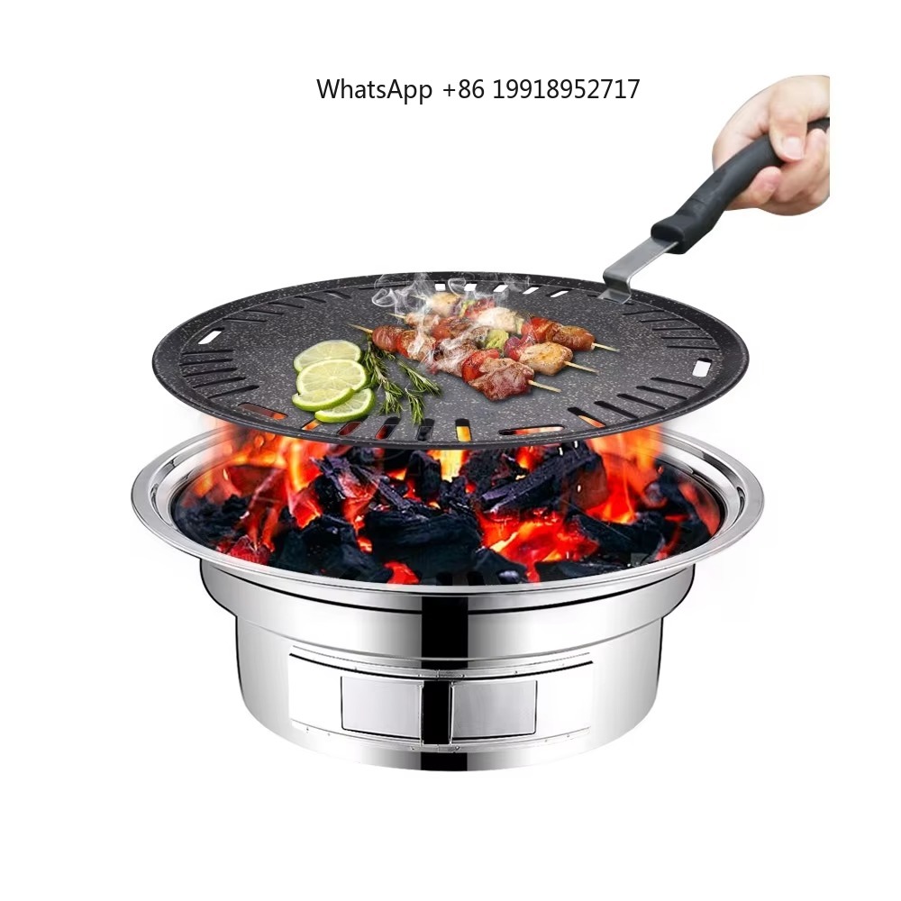 Aluminum Round Bbq Plate Non S - مراجعة Outdoor Camping Korea وسعره