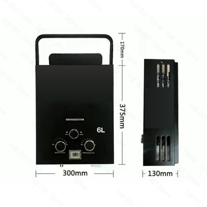 6L Portable Tankless Gas Water - مراجعة Outdoor Camping Hot Water Heater وسعره