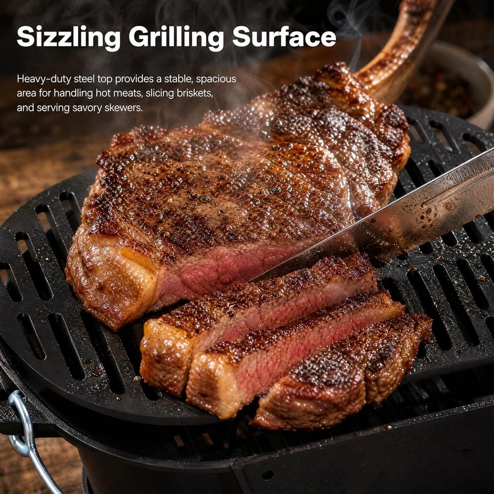Portable Cast Iron Hibachi Gri - مراجعة Japanese Outdoor Camping وسعره