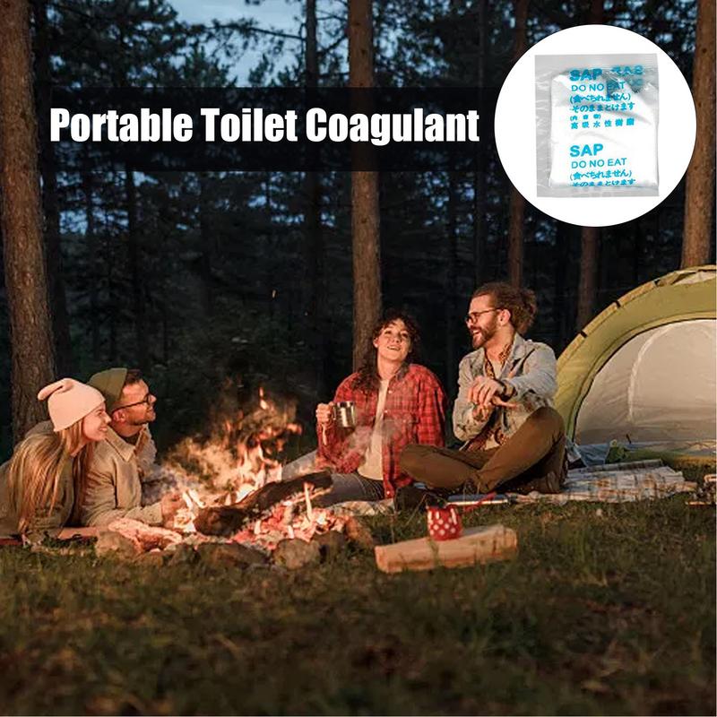 50pcs Portable Urine Coagulant - مراجعة Outdoor Camping Urinal وسعره