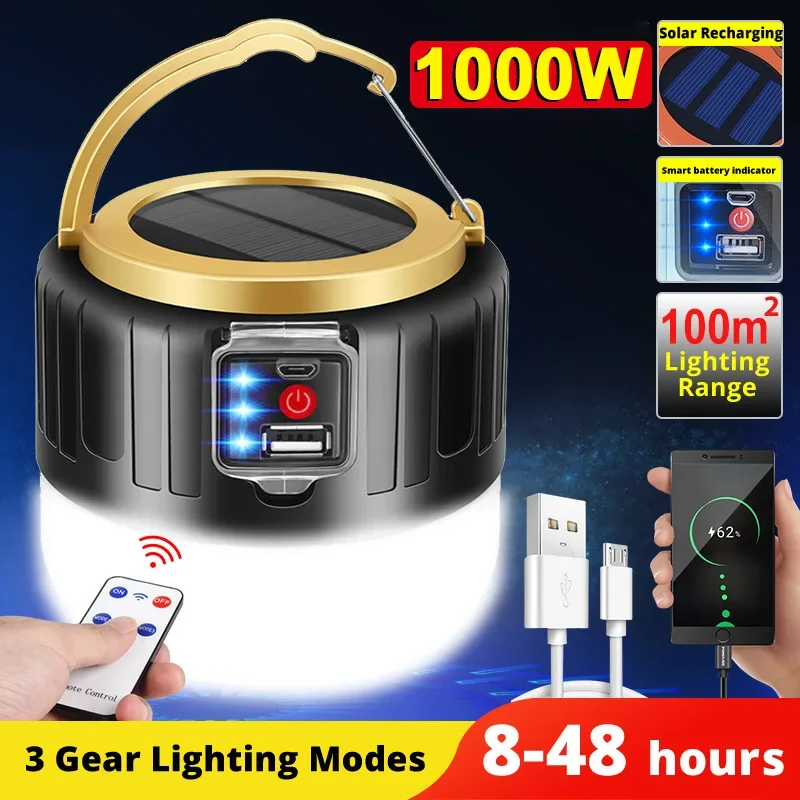 LED Solar Camping Light Power  - مراجعة Camping Solar Lantern وسعره