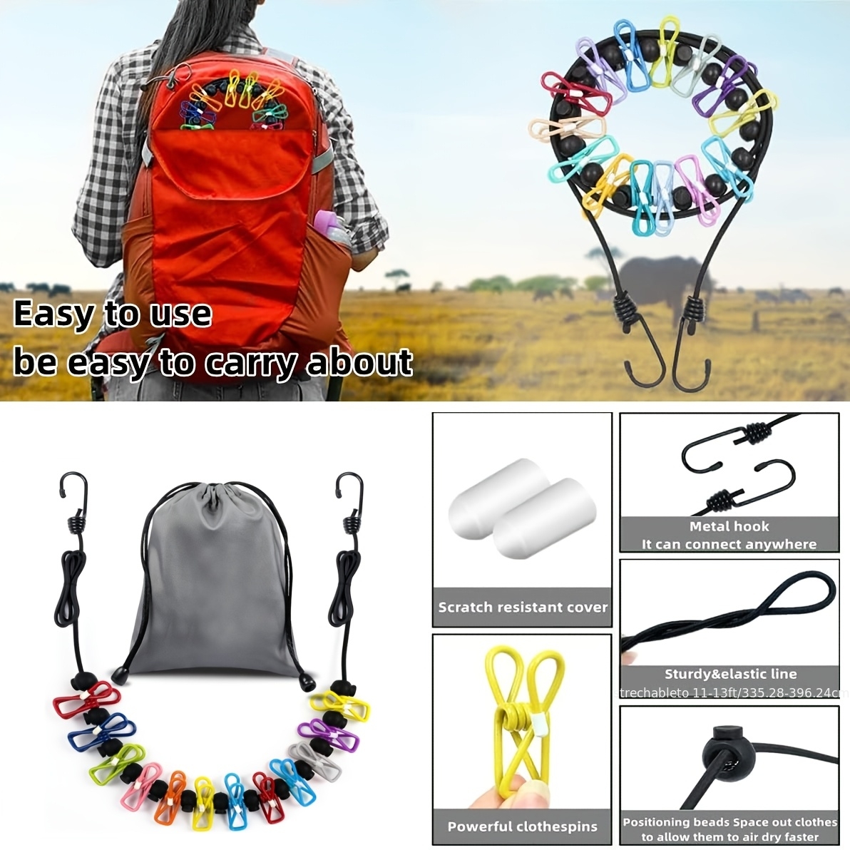 2-piece camping portable cloth - مراجعة Camping Outdoor Or Indoor وسعره