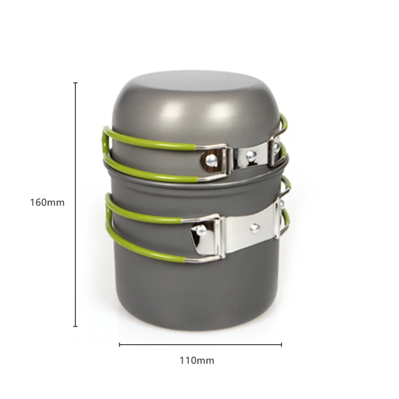 Ultralight Camping Pot Set Out - مراجعة Outdoor Camping Cooking Equipment وسعره