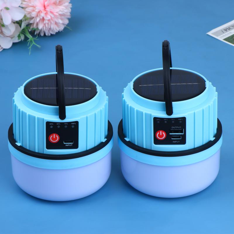 IP44 Waterproof Outdoor LED So - مراجعة Camping Solar Lantern وسعره