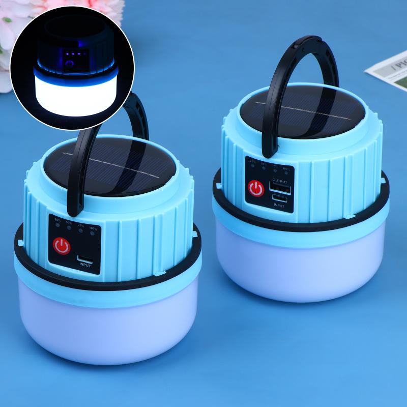IP44 Waterproof Outdoor LED So - مراجعة Camping Solar Lantern وسعره