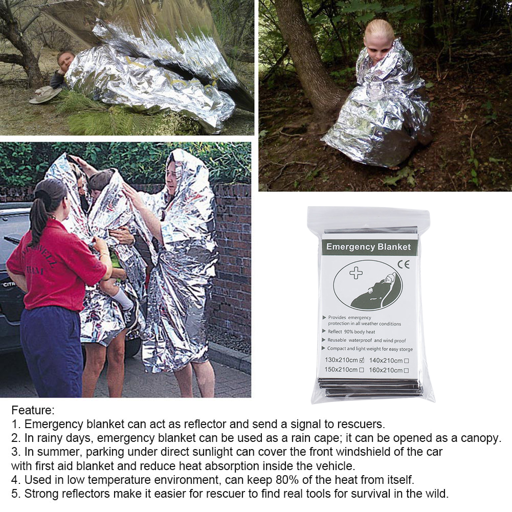 1-10PCS Emergency Thermal Blan - مراجعة Outdoor Camping Carpet وسعره