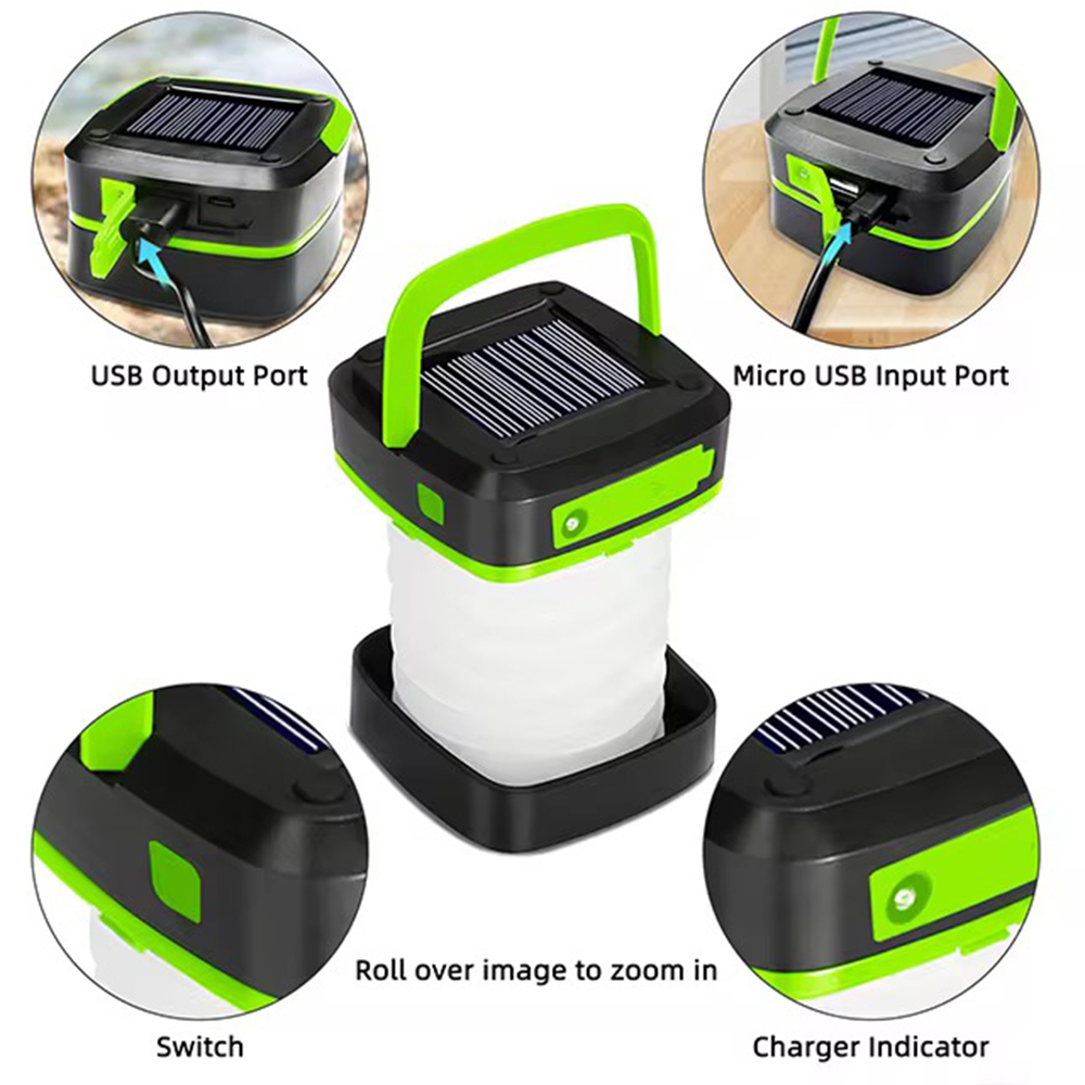 Black Rechargeable Solar Campi - مراجعة Camping Solar Lantern وسعره