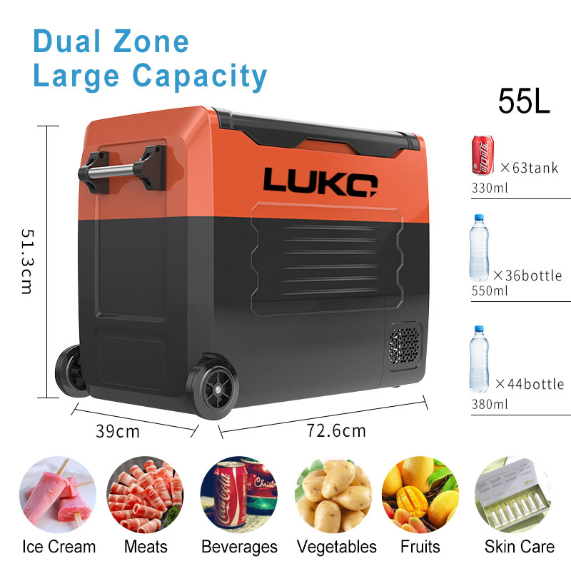 For Car Fridge Freezer 50L Dua - مراجعة Outdoor Camping Zone وسعره