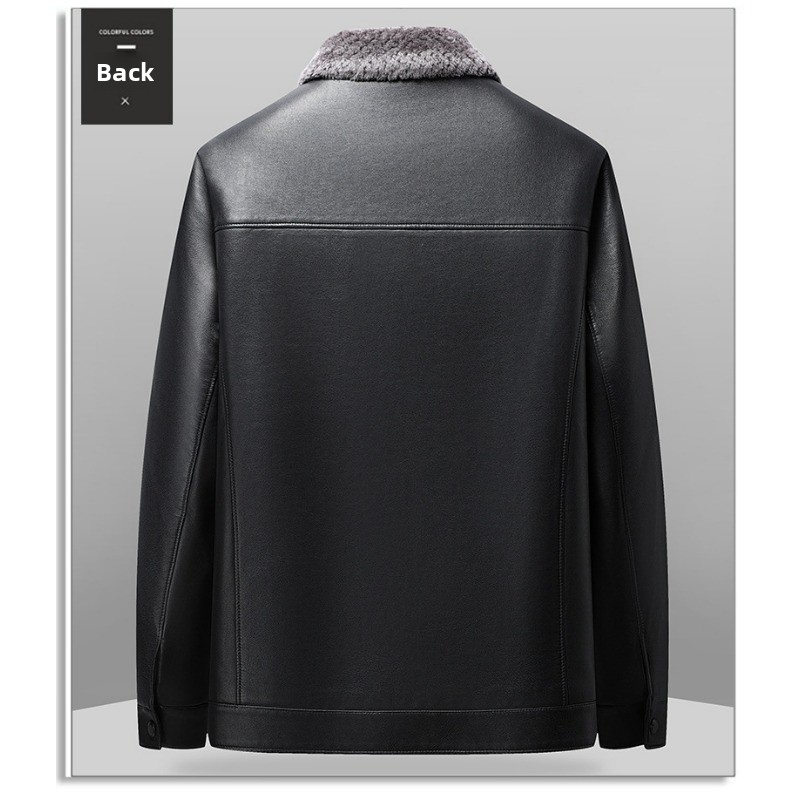 Men's Warm Leather Jacket Casu - مراجعة Outdoor Camping Jacket وسعره