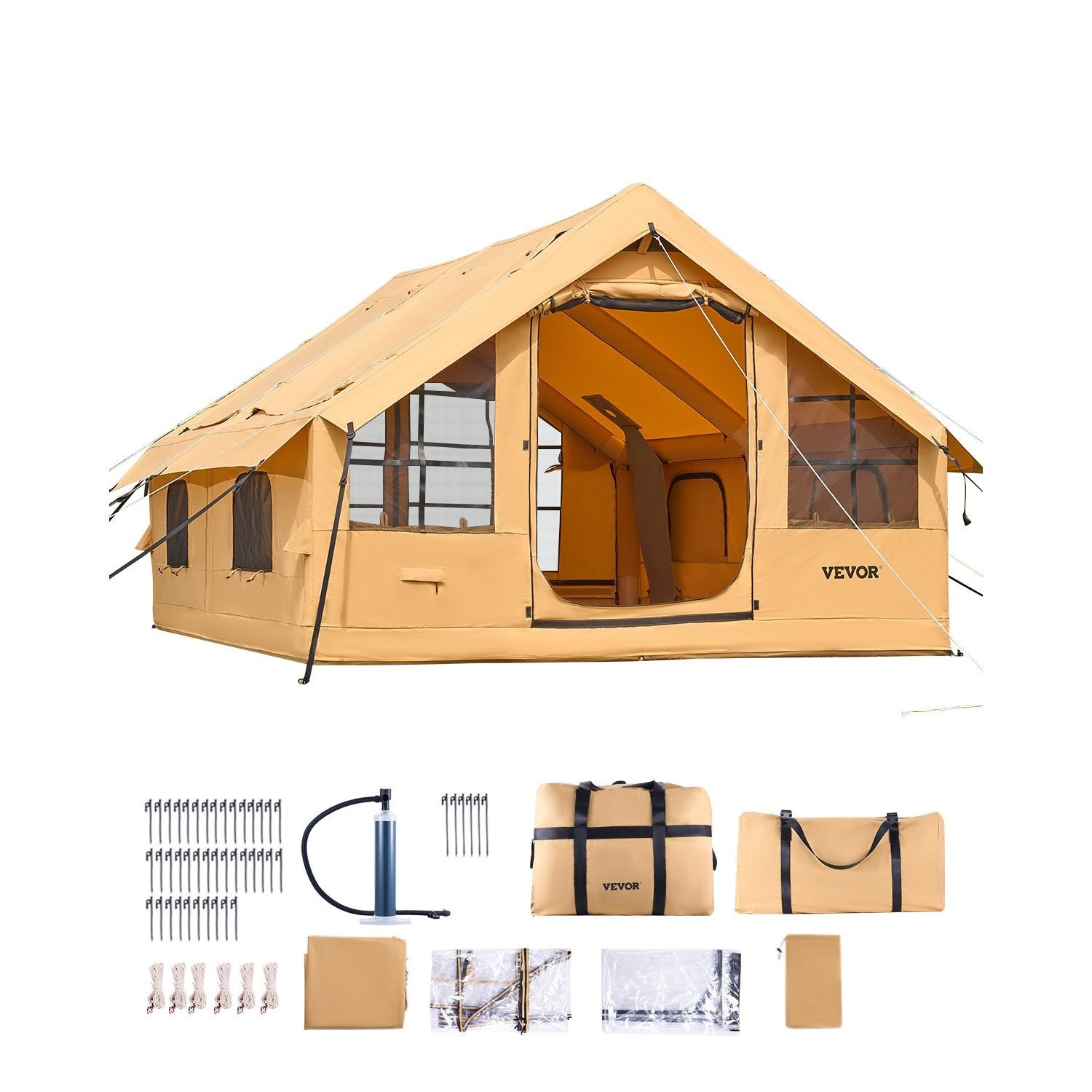 Inflatable Camping Tent – 4×3. - مراجعة Outdoor Camping Inflatable Tent وسعره