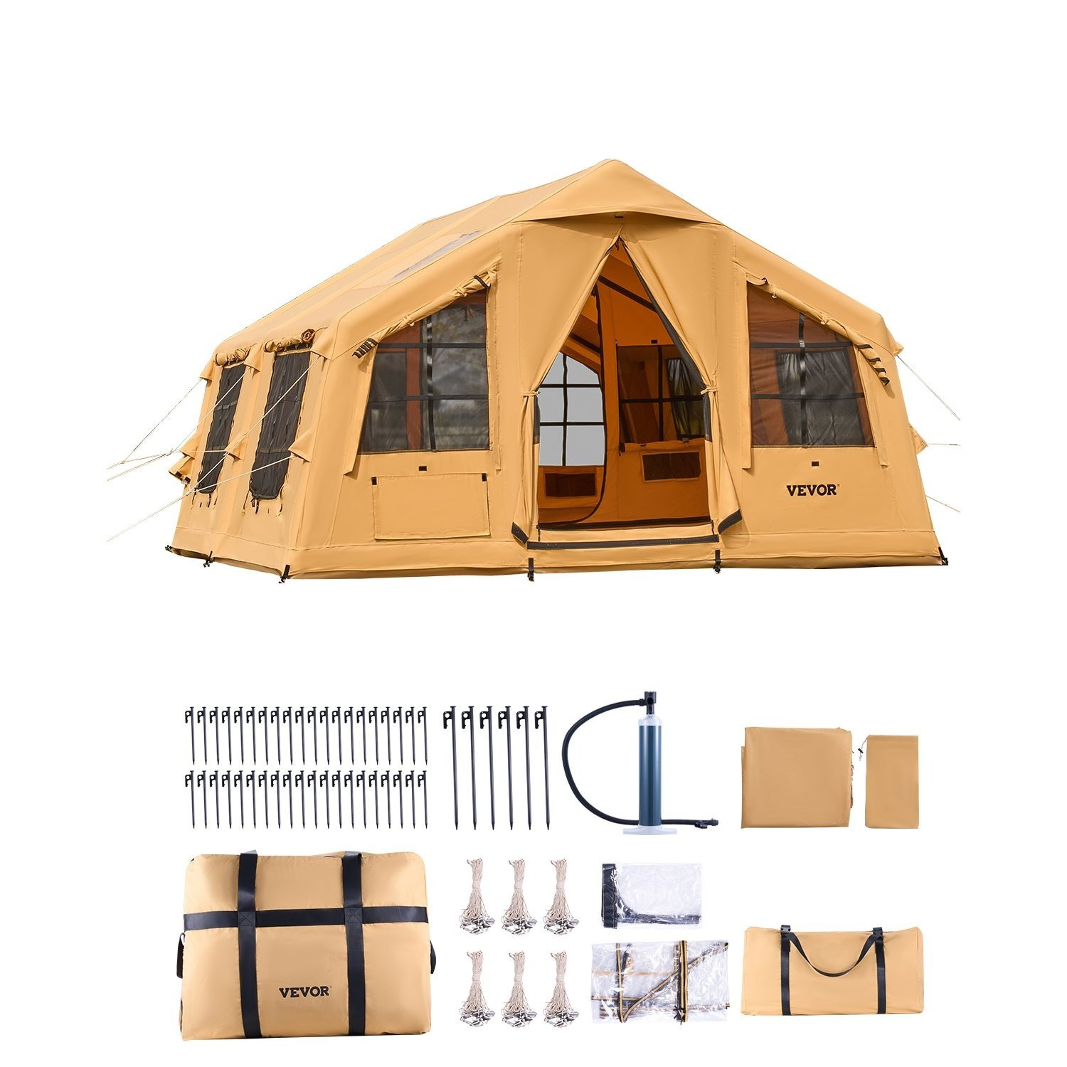 Inflatable Camping Tent – 4×3. - مراجعة Outdoor Camping Inflatable Tent وسعره