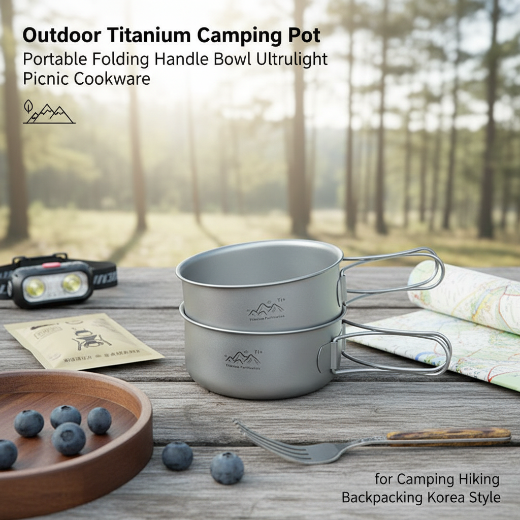 Outdoor Titanium Camping Pot P - مراجعة Outdoor Camping Korea وسعره