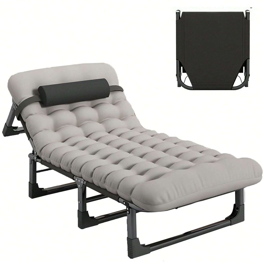 Cot, 4 Positions Adjustable Re - مراجعة Outdoor Camping Recliner وسعره