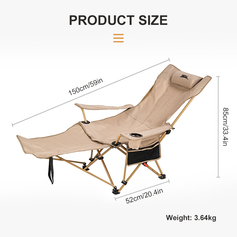 BRS 2-in-1 Reclining Camping C - مراجعة Outdoor Camping Recliner وسعره