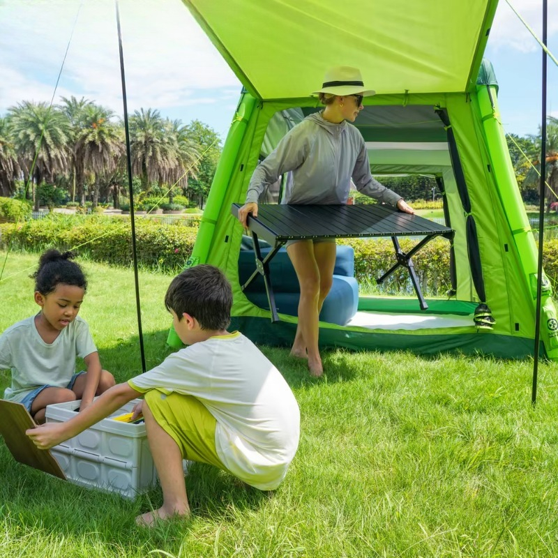 Portable Oxford Waterproof Inf - مراجعة Outdoor Camping Inflatable Tent وسعره