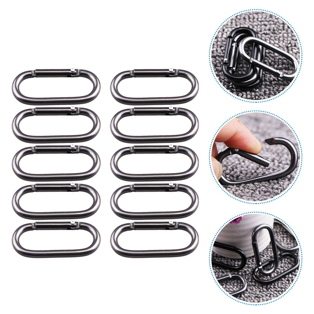 10Pcs Aluminum Alloy Oval Type - مراجعة Outdoor Camping Bag وسعره