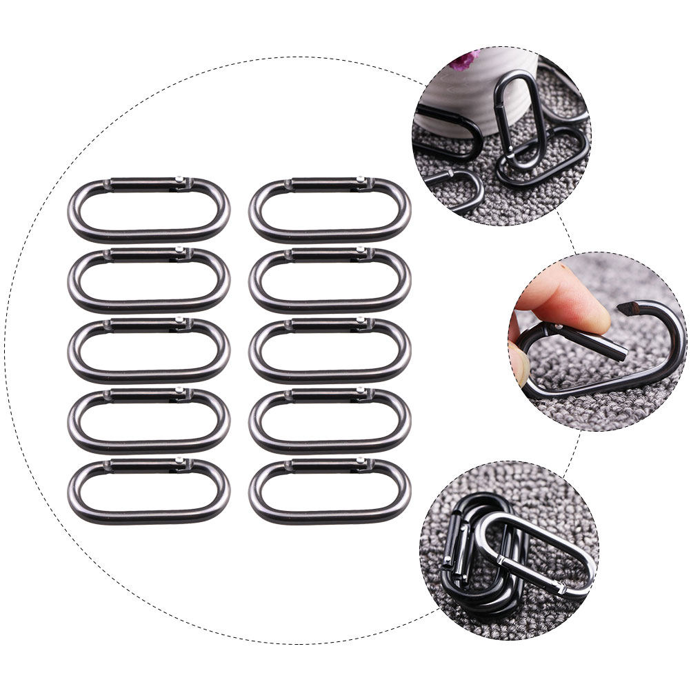 10Pcs Aluminum Alloy Oval Type - مراجعة Outdoor Camping Bag وسعره