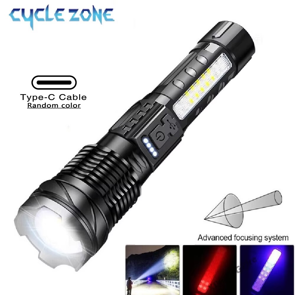 XHP50 Flashlight Zoomable Flas - مراجعة Outdoor Camping Zone وسعره