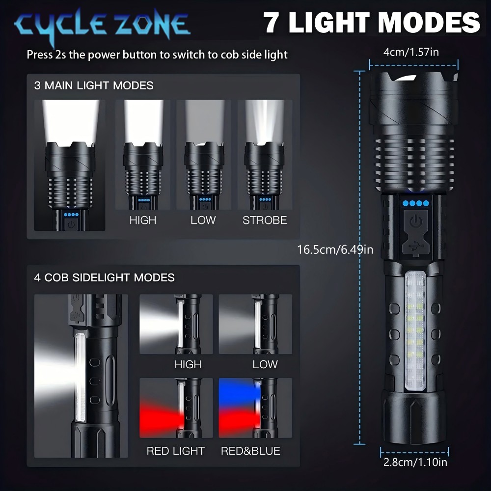 XHP50 Flashlight Zoomable Flas - مراجعة Outdoor Camping Zone وسعره