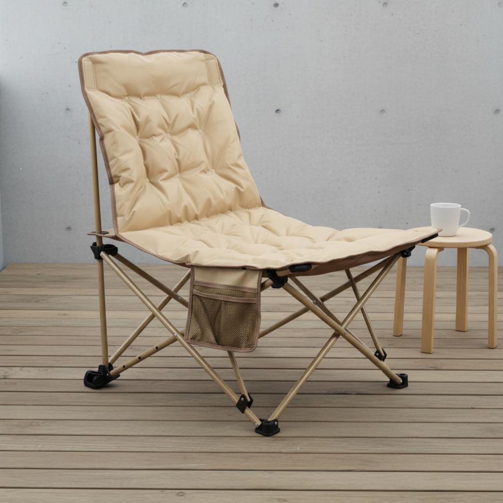 Padded Recliner Chair Thickene - مراجعة Outdoor Camping Recliner وسعره