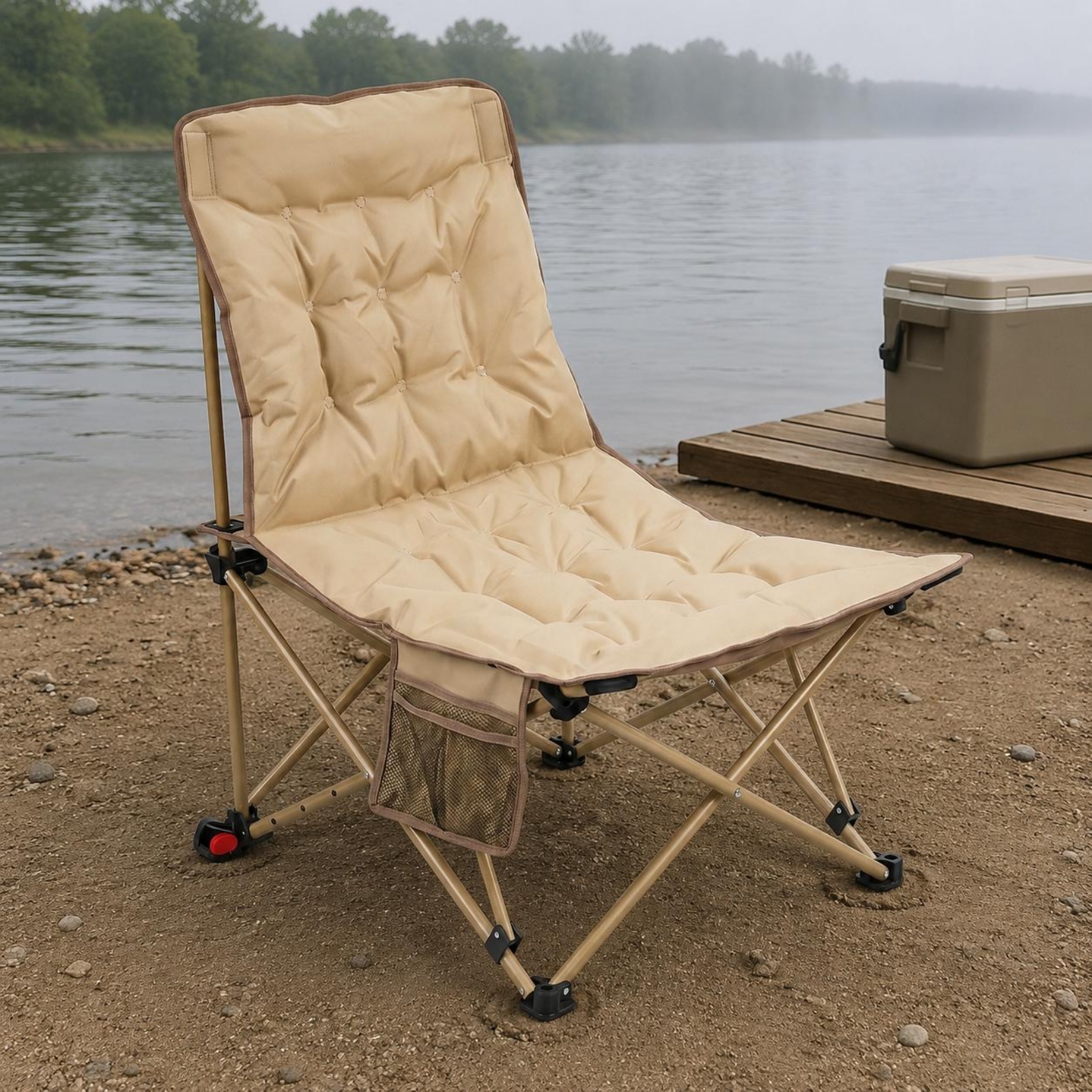 Padded Recliner Chair Thickene - مراجعة Outdoor Camping Recliner وسعره