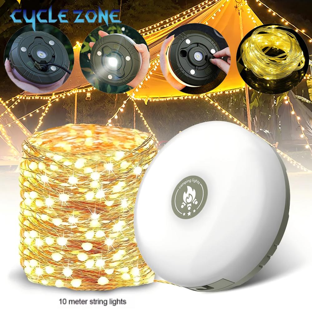 LED Camping Lamp with Reel Str - مراجعة Outdoor Camping Zone وسعره