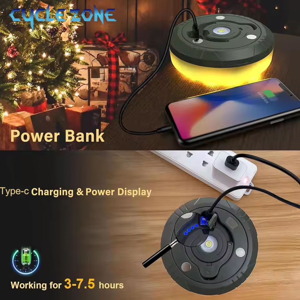LED Camping Lamp with Reel Str - مراجعة Outdoor Camping Zone وسعره