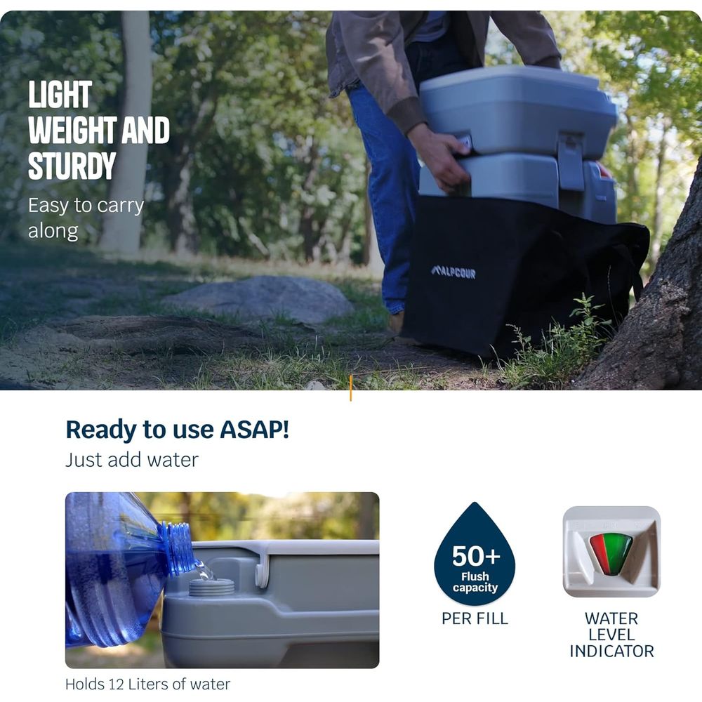 Portable Toilet – Compact Indo - مراجعة Camping Outdoor Or Indoor وسعره