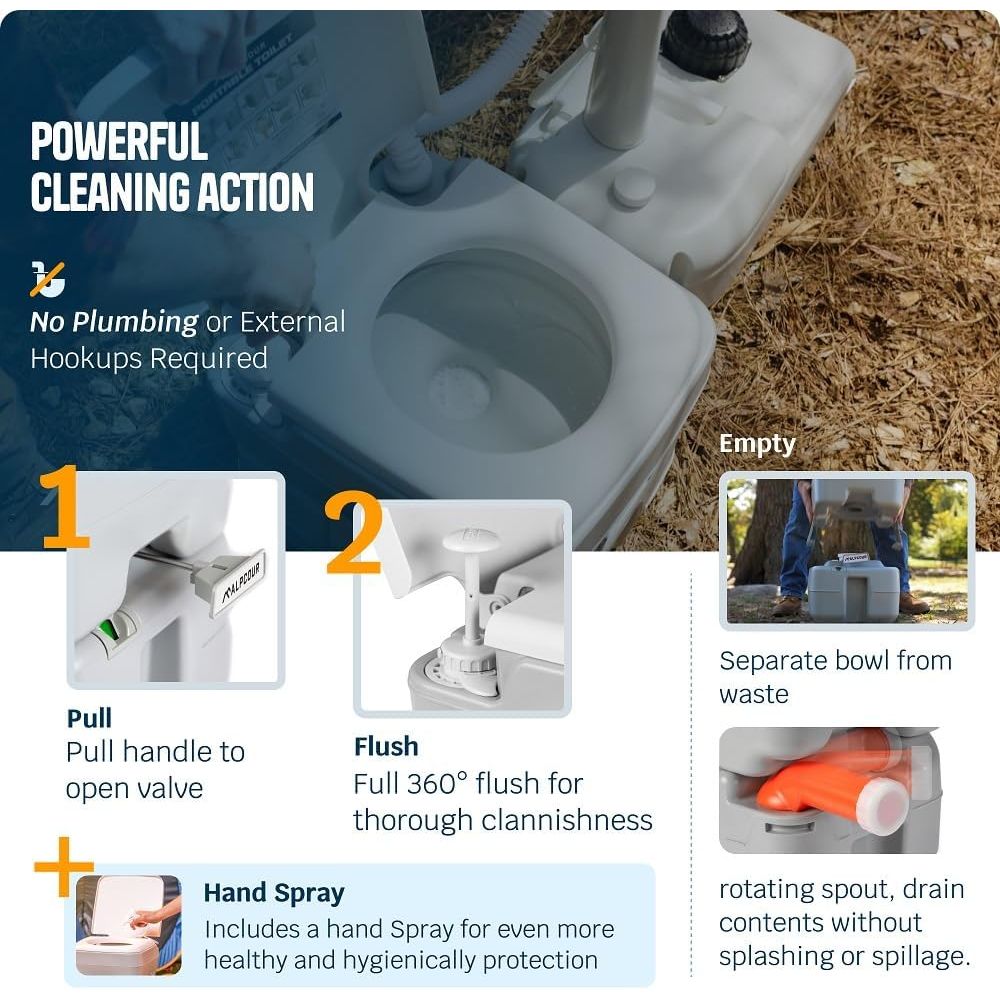 Portable Toilet – Compact Indo - مراجعة Camping Outdoor Or Indoor وسعره