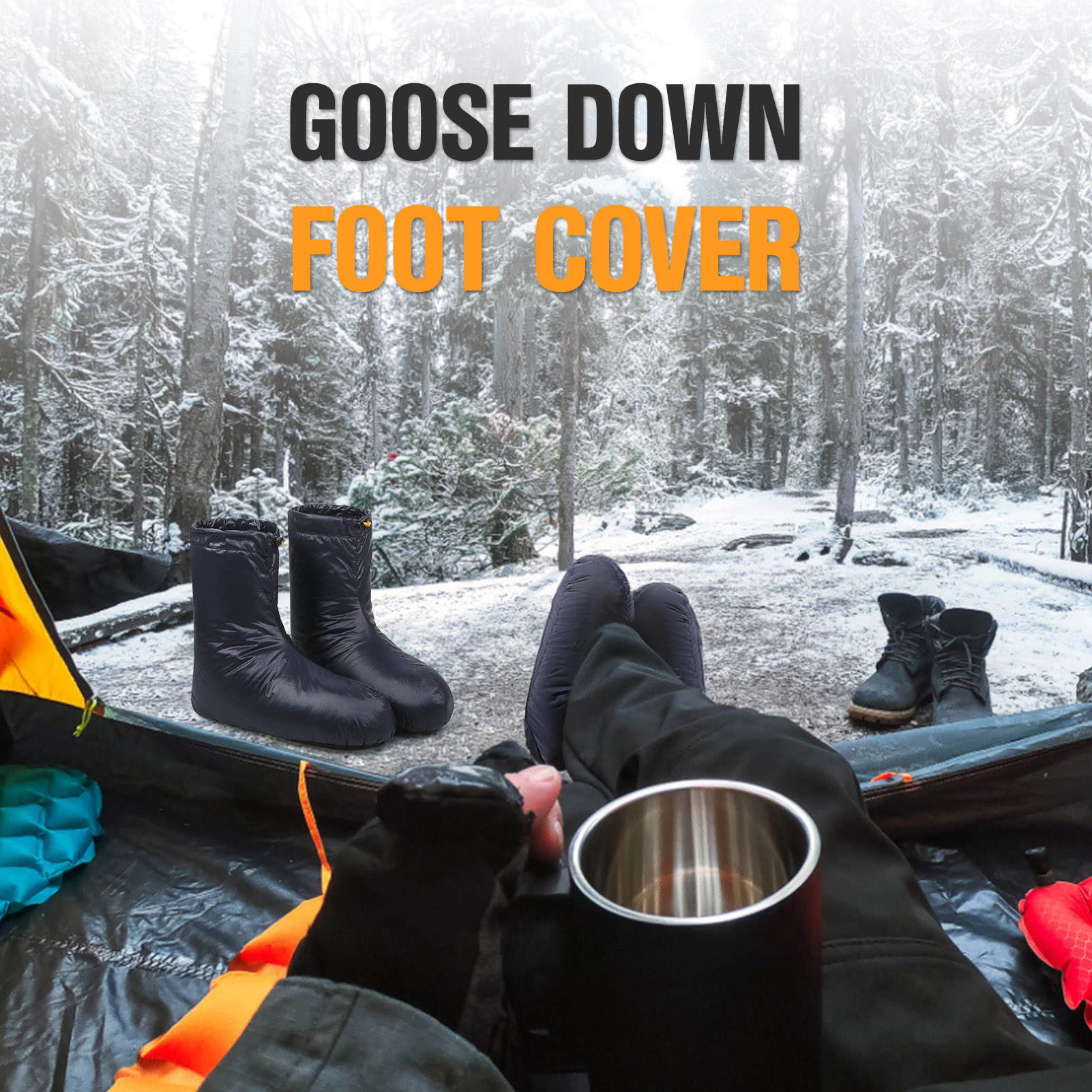 Lixada Winter Down Booties Soc - مراجعة Outdoor Camping Slippers وسعره